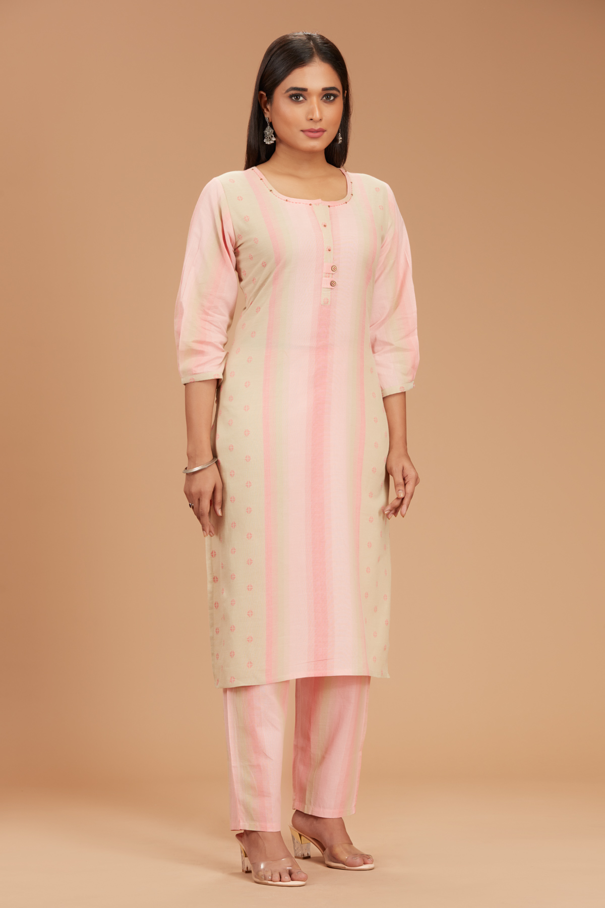 Pink Kurti With Pant